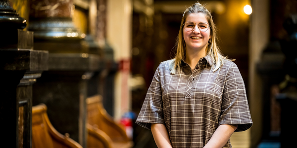 Birte Reynders tijdens bedankmoment expertengroep Handicap en Toegankelijkheid